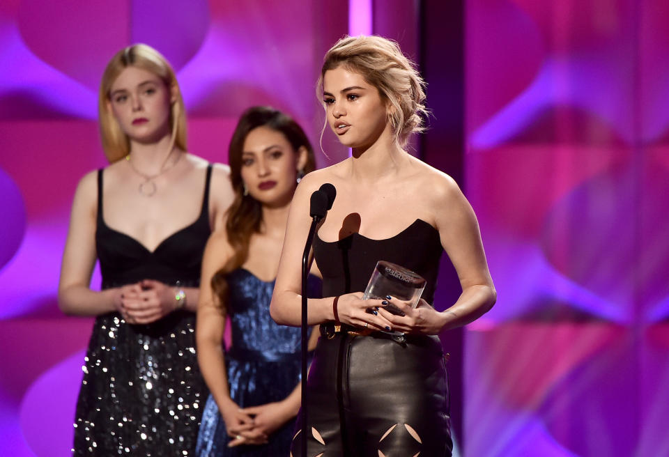 December: Selena Makes an Emotional Speech After Winning Billboard's Woman of the Year Award