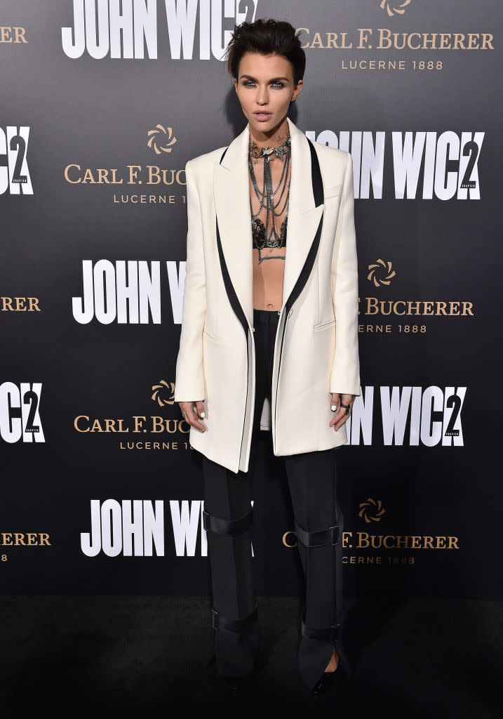 Ruby Rose in Alexander McQueen Fall 2016 ready-to-wear