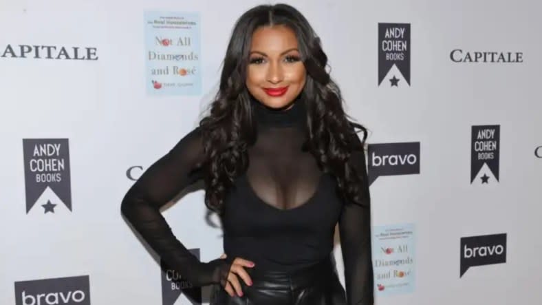 Eboni K. Williams attends the launch party for the book, “Not All Diamonds and Rosé: The Inside Story of The Real Housewives from the People Who Lived It,” at Capitale in October 2021 in New York City. (Photo by Jamie McCarthy/Getty Images)