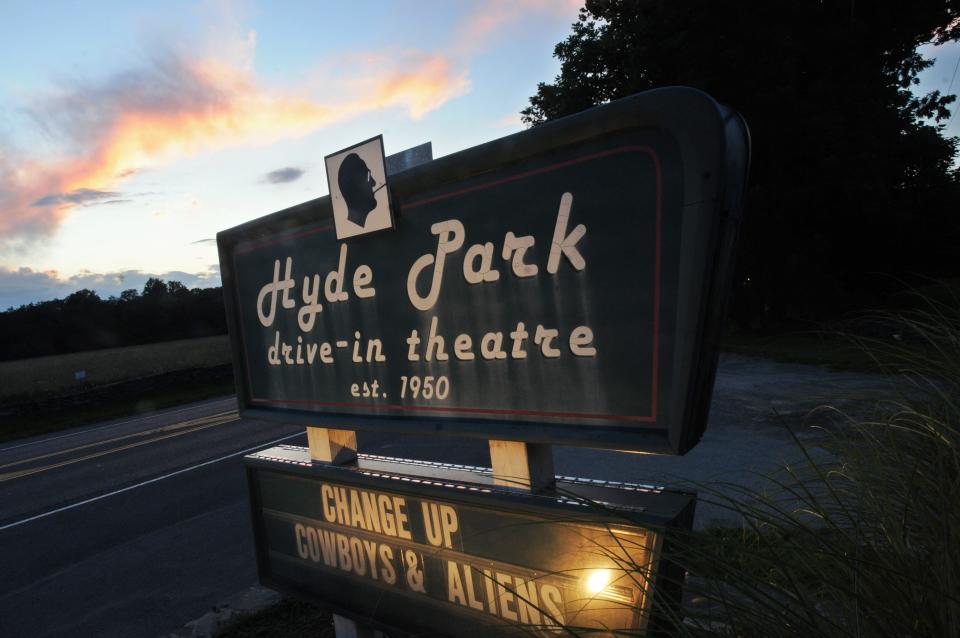 The Hyde Park Drive-In Theatre.