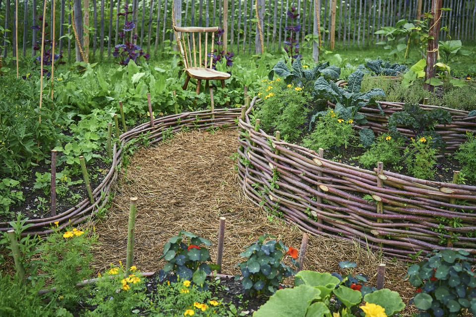 Use edging to demarcate your vegetable garden