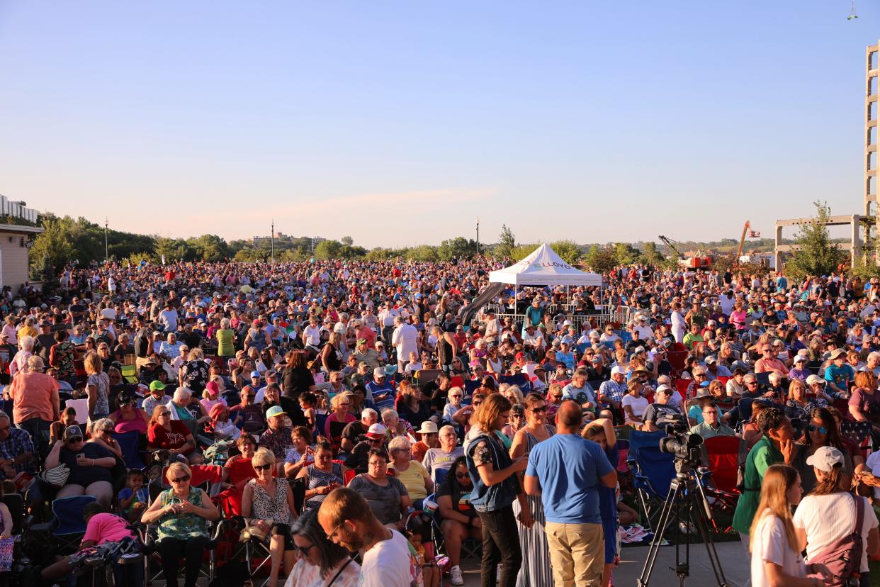 Over 10,000 people went to see Brulé perform for Levitt at the Falls on Saturday, making it the largest concert attendance-wise for the Sioux Falls summer series.