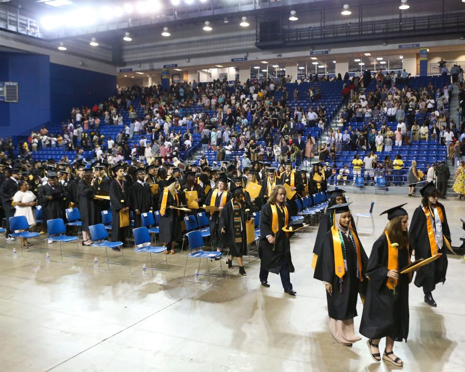 Newark High School hosts commencement for the 255 graduates of the Class of 2023, Thursday, June 15, 2023 at the Bob Carpenter Center.