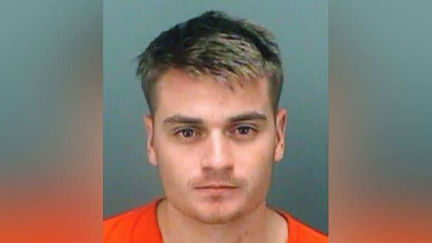 PHOTO: Brandon Russell of Orlando, Florida, has been charged in connection with a plot to damage power stations near Baltimore. (Pinellas County Sheriff's Office via AP, FILE)