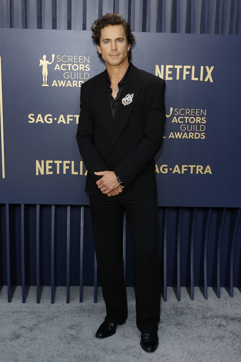 los angeles, california february 24 matt bomer attends the 30th annual screen actors guild awards at shrine auditorium and expo hall on february 24, 2024 in los angeles, california photo by frazer harrisongetty images