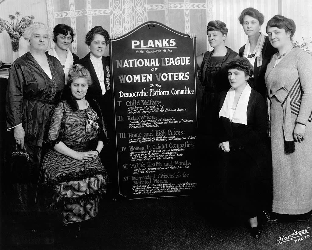 women's history month facts national league of women voters present platform planks