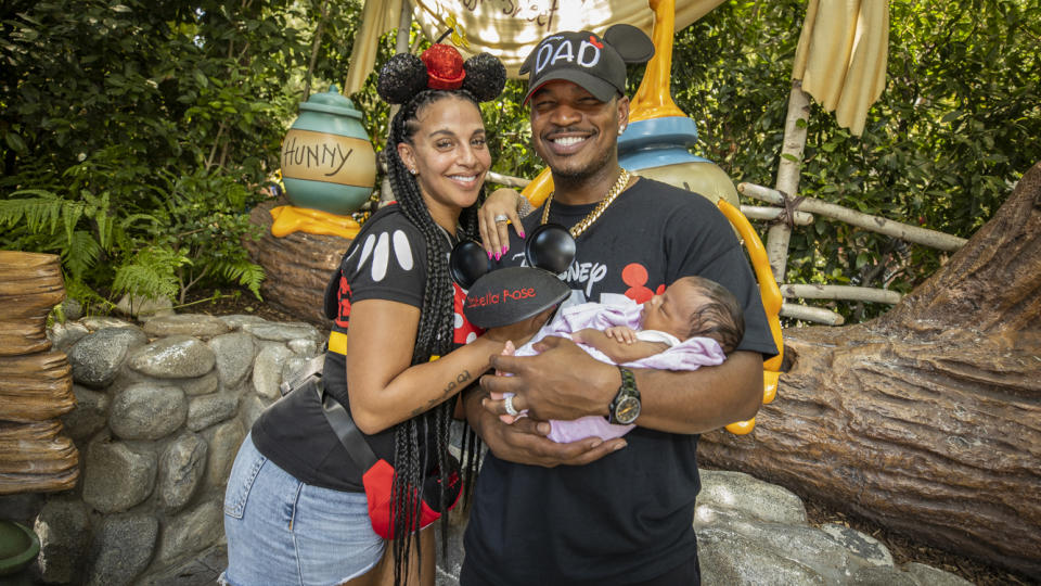 NE-YO And Crystal Renay Visit Disneyland Resort With Daughter Isabella Rose (Handout / Disneyland Resorts via Getty Ima)