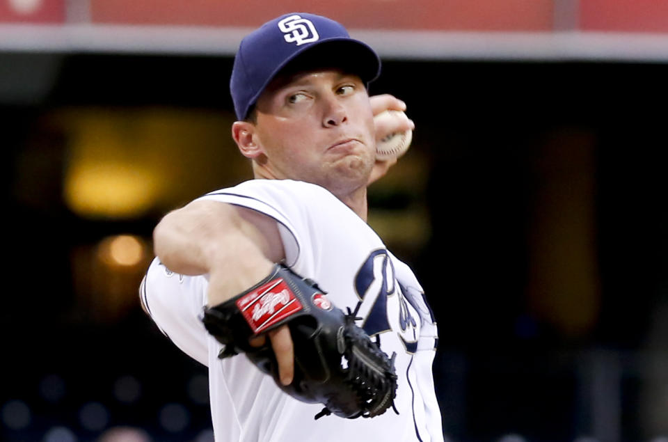 Robbie Erlin was a top prospect, but now he’s showing promise as a reliever. (Don Boomer/AP)