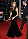 <div class="caption-credit">Photo by: Splash News</div>This black velvet Alexander McQueen gown drew endless comparisons to <a href="http://shine.yahoo.com/fashion/kate-middleton-dazzles-alexander-mcqueen-dress-conjures-image-183000986.html" data-ylk="slk:one worn by Princess Diana;elm:context_link;itc:0;sec:content-canvas;outcm:mb_qualified_link;_E:mb_qualified_link;ct:story;" class="link  yahoo-link">one worn by Princess Diana</a>. <br>