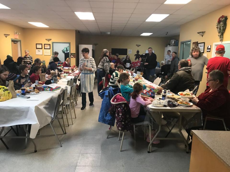 The Glace Bay food bank hosts events throughout the year to bring people together and reduce stigma, such as the Christmas dinner for all ages seen in this 2017 file photo.