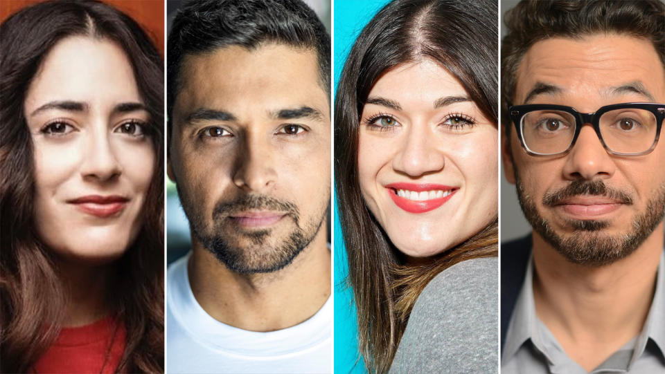 L-R: Marlena Rodriguez, Wilmer Valderrama, Kaitlin Saltzman and Al Madrigal