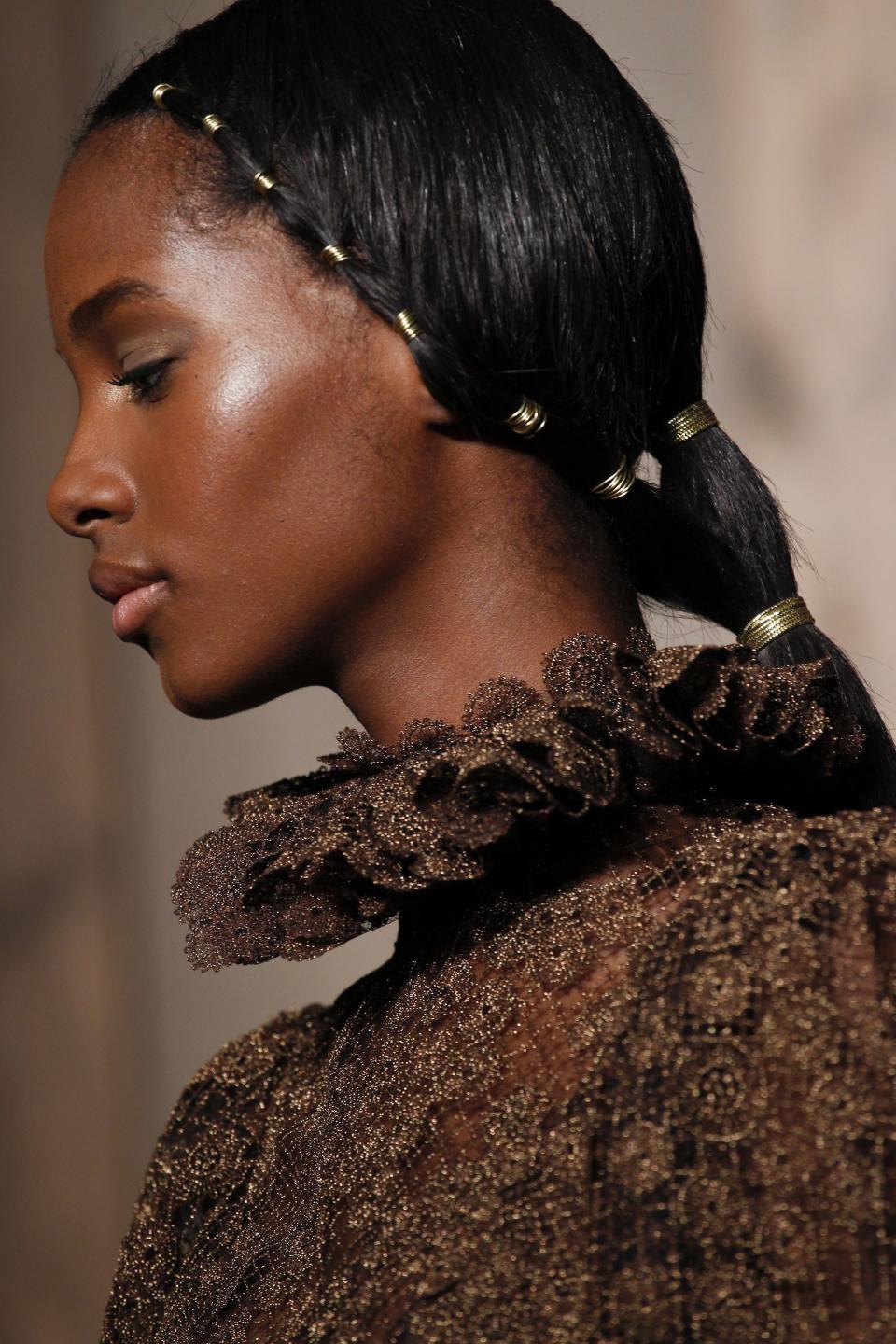 At Paris Fashion Week, Valentino’s best runway shows have been continually elevated by a treasure trove of hair adornments.