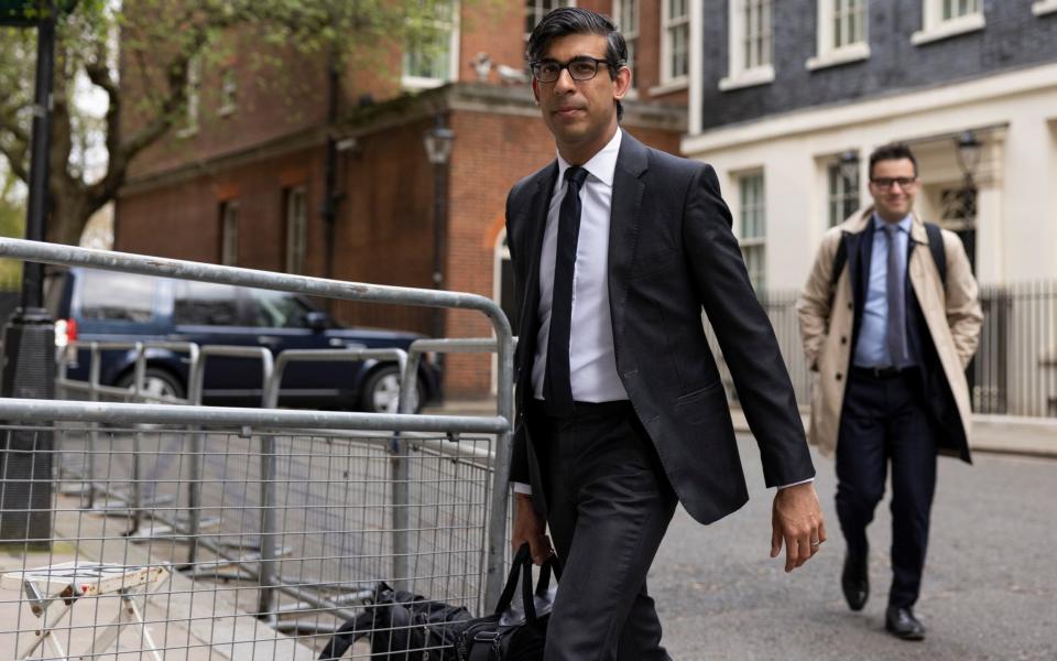 Chancellor of the Exchequer Rishi Sunak leaves 11 Downing Street - Getty