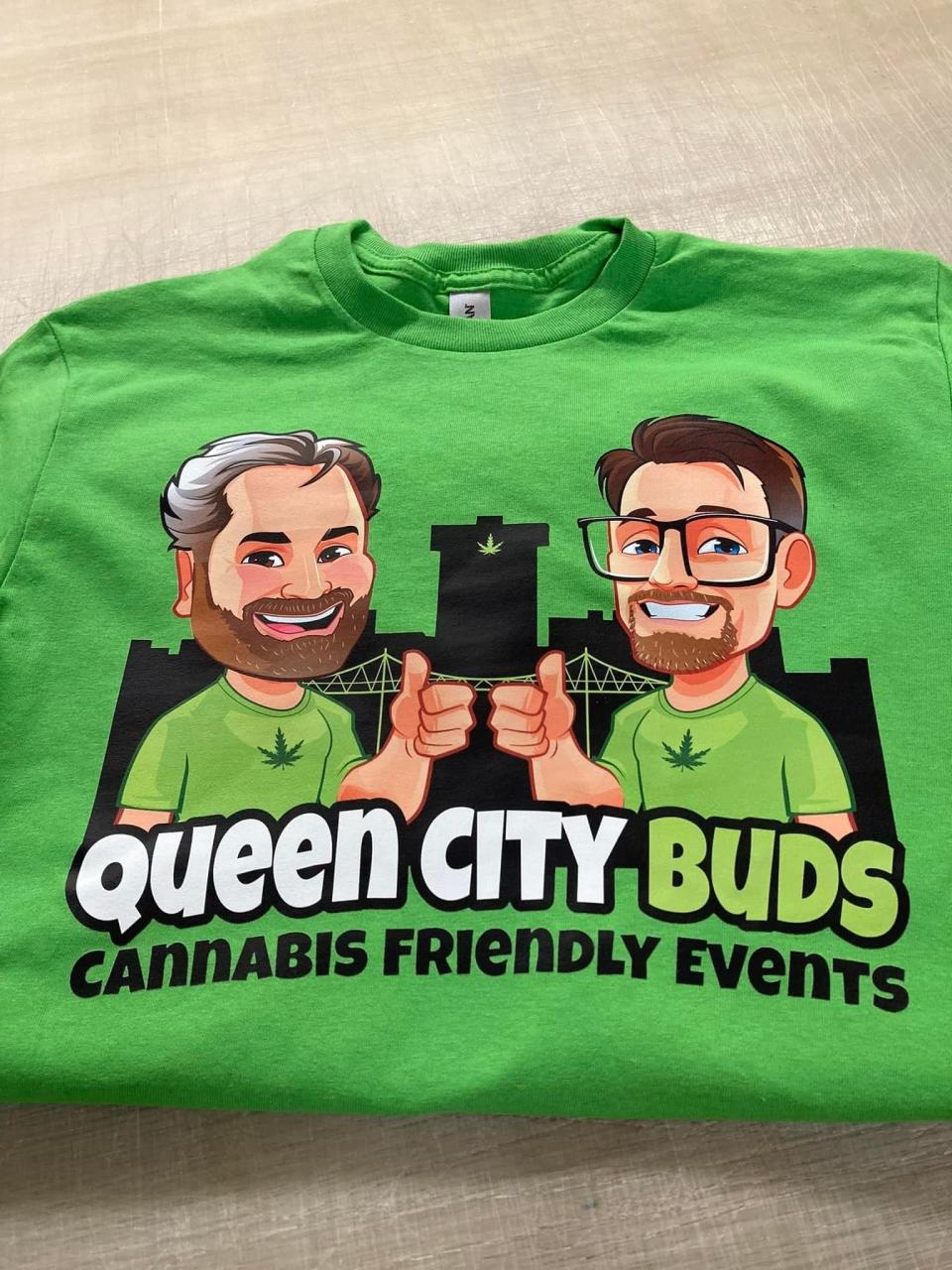 Queen City Buds t-shirts will be available at the Cannabis Carnival during the Show-Me Fest: Nelly & Friends concert at Black Oak Amphitheater on Saturday, Aug. 19.