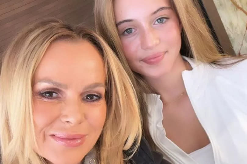 Amanda and her youngest daughter Hollie, 12 -Credit:Amanda Holden Instagram