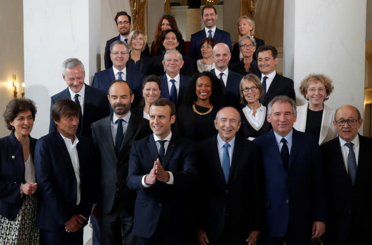 Emmanuel Macron held his first cabinet meeting on Thursday