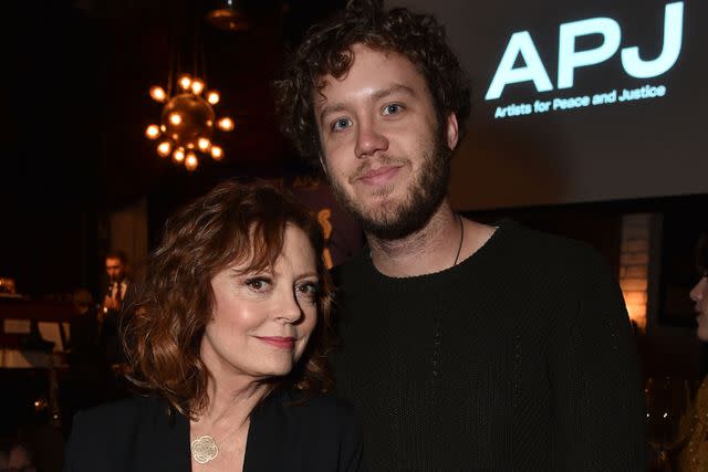 <p>Getty Images</p> Susan Sarandon and son, Jack Henry Robbins