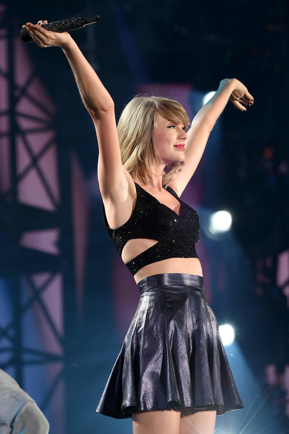 Taylor Swift performs onstage during "The 1989 World Tour" in 2015 at Lincoln Financial Field in Philadelphia.