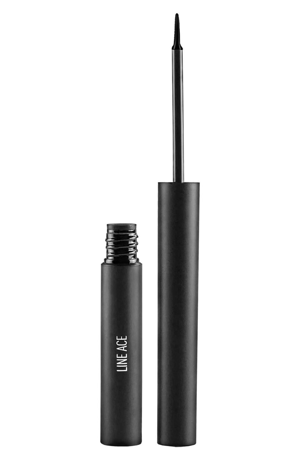 <p>If you draw the line at liners with sheen, then you should definitely draw it with this truly matte, long-wearing liner. </p><p><strong>Sigma Beauty</strong> Line Ace in Legend, $14, nordstrom.com. </p><p><a rel="nofollow noopener" href="http://shop.nordstrom.com/s/sigma-beauty-line-ace-liquid-eyeliner/4316683" target="_blank" data-ylk="slk:SHOP;elm:context_link;itc:0;sec:content-canvas" class="link ">SHOP</a><br></p>