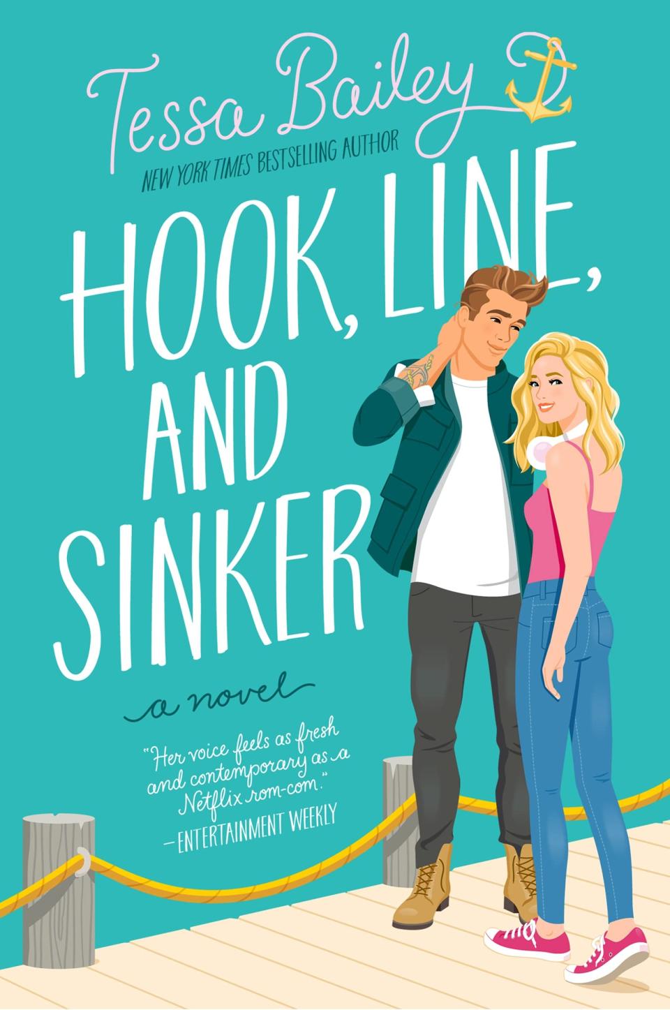 <p>"It Happened One Summer" took the romance world by storm in 2021, and now Tessa Bailey is returning to the world of the Bellinger sisters in <span>"Hook, Line, and Sinker."</span> This time around Hannah takes center stage as she moves into the spare bedroom in her best friend Fox Thornton's apartment. What she doesn't realize is that notorious ladies' man Fox is nursing a serious crush on his best pal, but he's determined not to let it ruin their friendship - even if that means helping her hook-up with a co-worker she can't get out of her head. </p> <p><em>Release date: March 1</em></p>