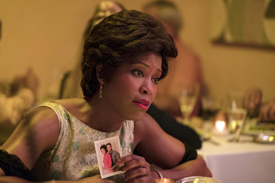 This image released by Annapurna Pictures shows Regina King in a scene from "If Beale Street Could Talk." King is nominated for an Oscar for best supporting actress for her role in the film. The 91st Academy Awards will be held on Sunday. (Tatum Mangus/Annapurna Pictures via AP)