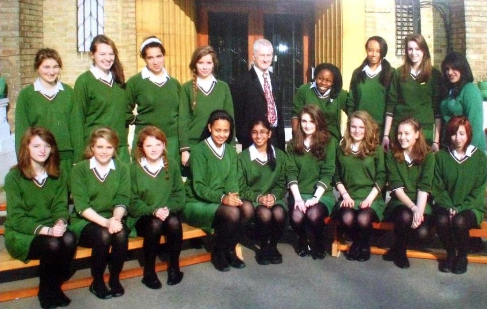 Nadine at secondary school in Year 10 (Supplied)