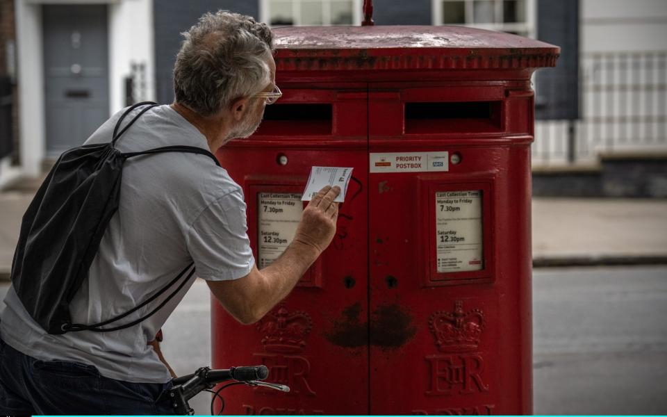 A Royal Mail postbox