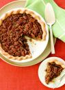 <p>Delight your guests by serving this creative recipe, which adds another dimension to the traditional pie with grated orange zest.</p><p><strong><a rel="nofollow noopener" href="https://www.womansday.com/food-recipes/food-drinks/recipes/a11658/orange-pecan-pie-recipe-122761/" target="_blank" data-ylk="slk:Get the recipe.;elm:context_link;itc:0;sec:content-canvas" class="link ">Get the recipe.</a> </strong></p>