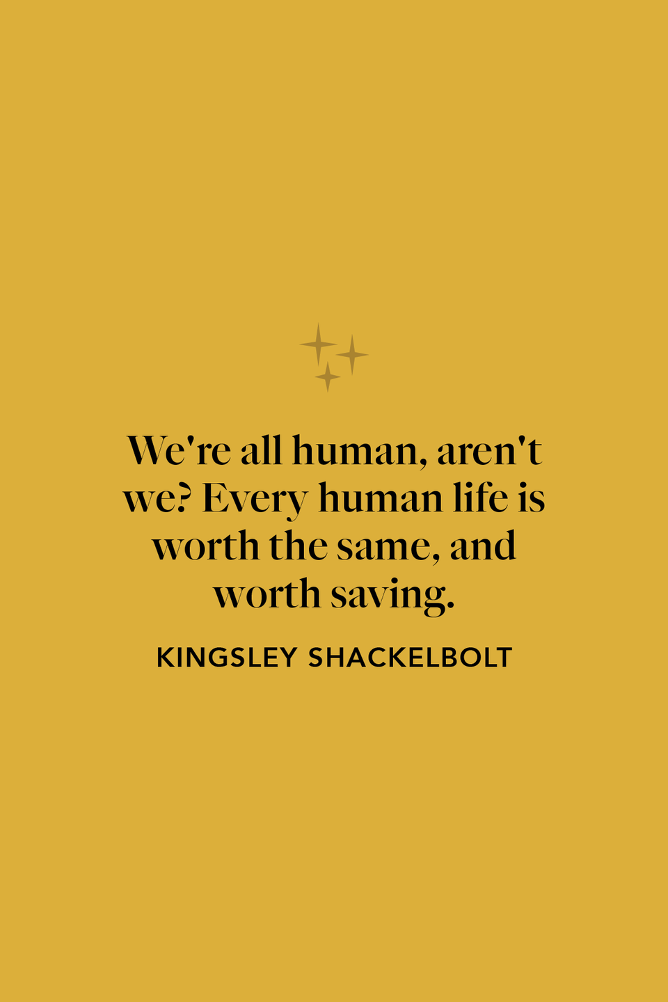 Kingsley Shacklebolt on the value of life