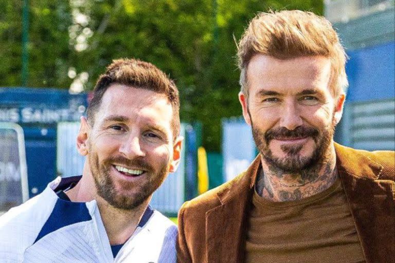 Messi y Beckham, ex jugadores de Paris Saint-Germain, se vieron en Francia y al poco tiempo quedaron unidos por el fútbol de Estados Unidos.