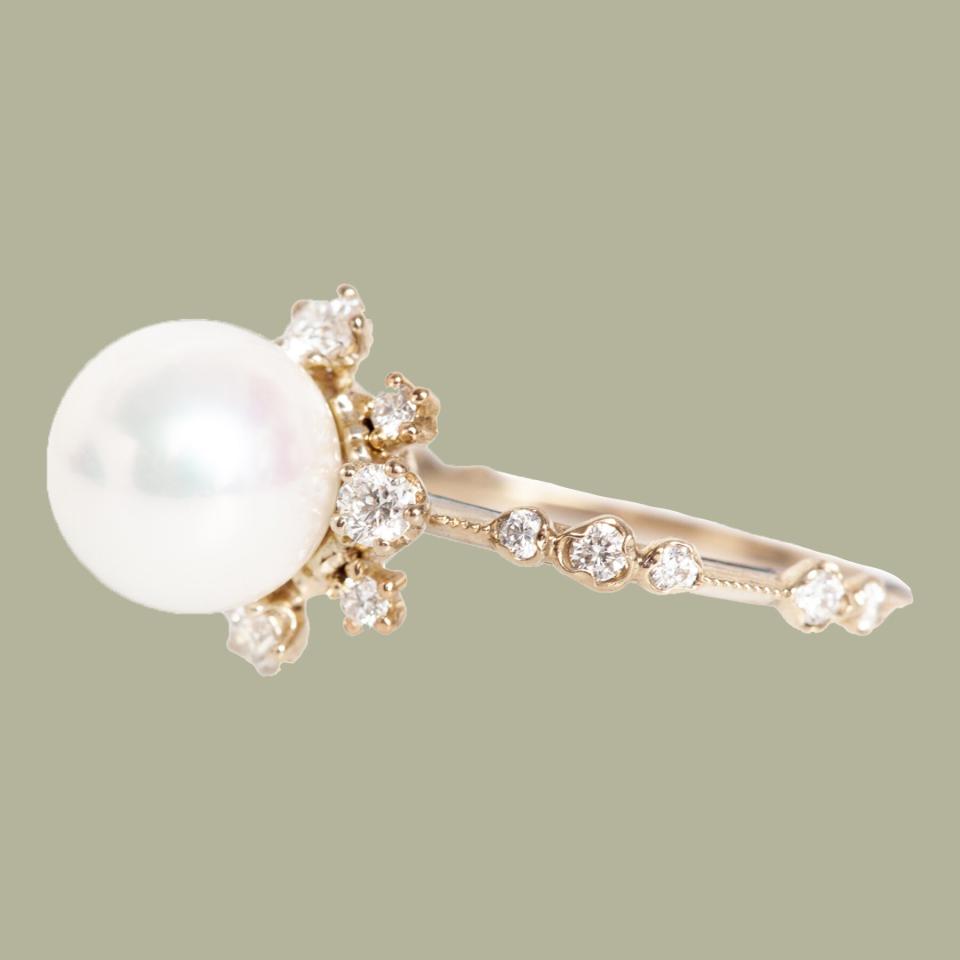 Kataoka Winter Pearl Ring