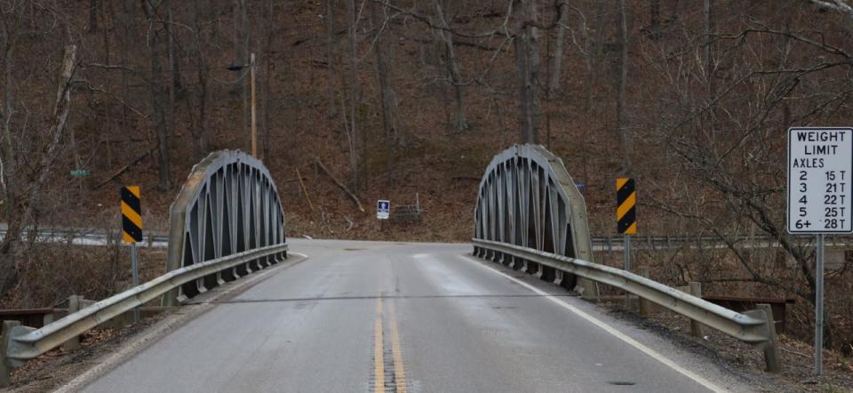 The bridge on Eighth Street Road, near the intersection of Wills Creek Valley Drive, is scheduled to be replaced as part of the 2023 Guernsey County Highway Department construction plan.