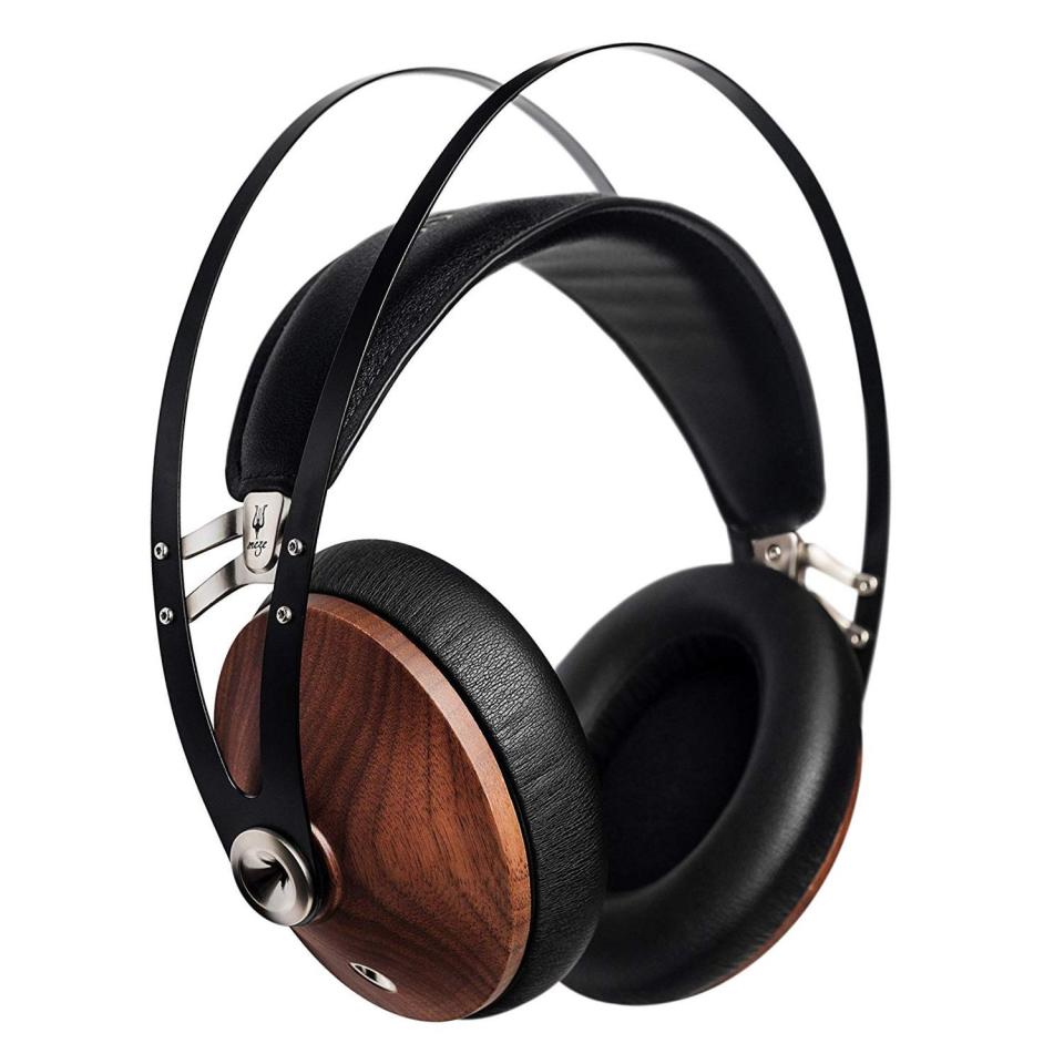 <p><strong>Meze Headphones</strong></p><p>amazon.com</p><p><strong>$309.00</strong></p><p><a href="https://www.amazon.com/dp/B01EJMYOHO?tag=syn-yahoo-20&ascsubtag=%5Bartid%7C10063.g.34819425%5Bsrc%7Cyahoo-us" rel="nofollow noopener" target="_blank" data-ylk="slk:Shop Now;elm:context_link;itc:0;sec:content-canvas" class="link ">Shop Now</a></p><p>The Meze 99 Classics are a fantastic gift for audio aficionados who prefer wired headphones. The over-ear cans have timelessly beautiful design, equally impressive craftsmanship (their walnut ear cups are finished by hand), and phenomenal audio quality. The headphones are also effortlessly comfortable, thanks to a self-adjusting headband and memory foam ear pads. </p><p>The headphones have an impedance of 32 Ohms, meaning that users won't need a dedicated amplifier to enjoy them. You can order them with silver or gold metal accents.</p>