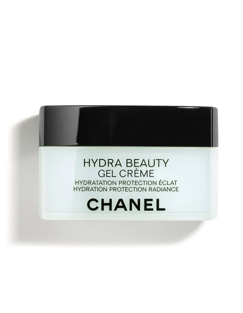 65€ les 50g<br><p><b>Le produit ?</b></p><p>Hydra Beauty gel-crème, Chanel.</p><p><b>Le plus ?</b></p><p>Son parfum aux notes fruitées et florales. On aime retrouver la féminité du camélia, cher à la marque jusque dans les cosmétiques.</p><br><a href="https://www.chanel.com/fr/soins/p/143040/hydra-beauty-gel-creme-hydratation-protection-eclat/" rel="nofollow noopener" target="_blank" data-ylk="slk:Acheter;elm:context_link;itc:0;sec:content-canvas" class="link ">Acheter</a>