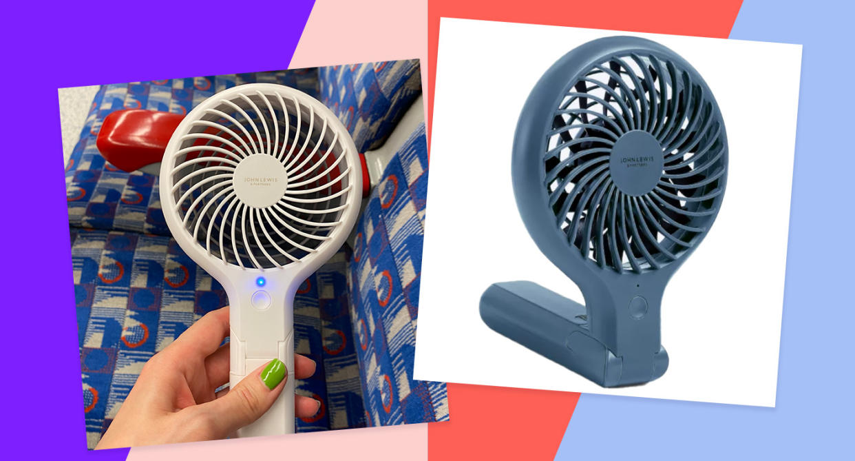 Looking for a portable desk fan to keep you cool this summer? John Lewis has just the thing. (John Lewis & Partners/Yahoo Life UK)