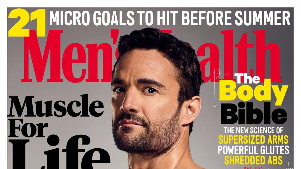 Thom Evans on the cover of Men's Health UK