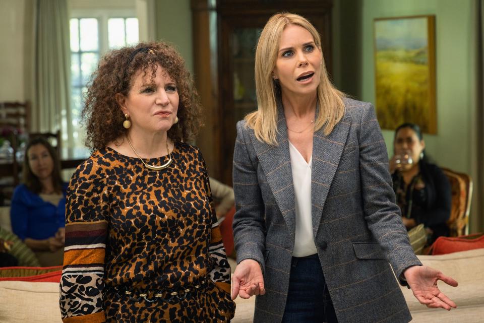 Susie Essman and Cheryl Hines in "Curb Your Enthusiasm"
