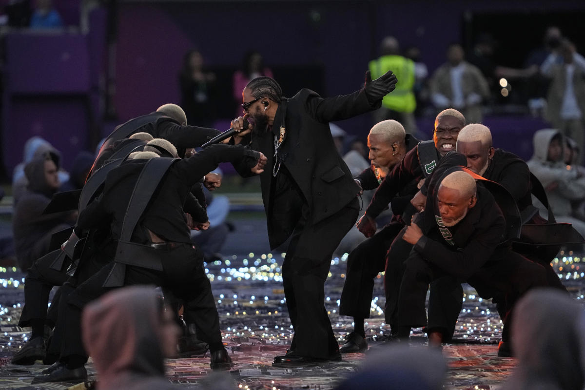 Kendrick Lamar Wears Custom Louis Vuitton for Super Bowl Halftime Show