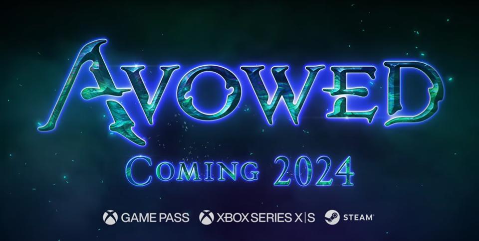 A screenshot from the Avowed trailer at the Xbox Games Showcase 2023