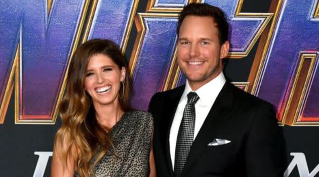 Katherine Schwarzenegger and Chris Pratt in 2019. (Photo: Jeff Kravitz via Getty Images)