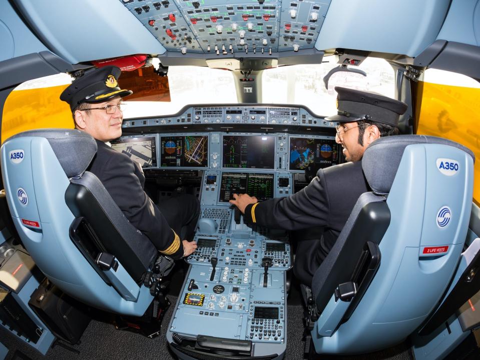 Airbus A350 cockpit