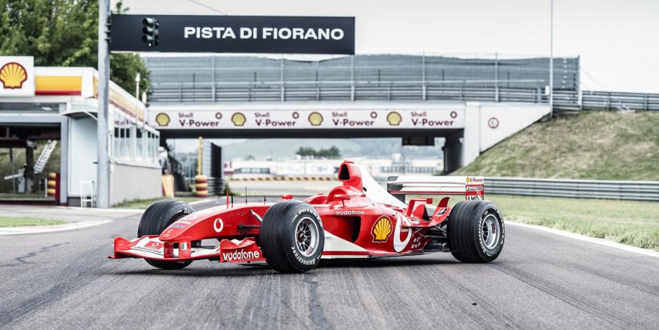 schumacher f2003ga sets record sales price for an f1 car