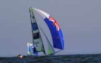 FILE PHOTO: Sailing - Men's Skiff - 49er - Race 7/8/9