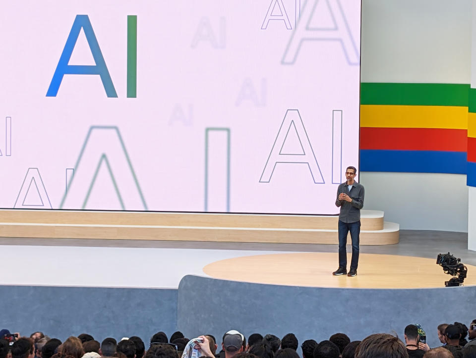 14 May 2024, USA, Mountain View: Google I/O 2024 Photo: Christoph Dernbach/dpa (Photo by Christoph Dernbach/picture alliance via Getty Images)