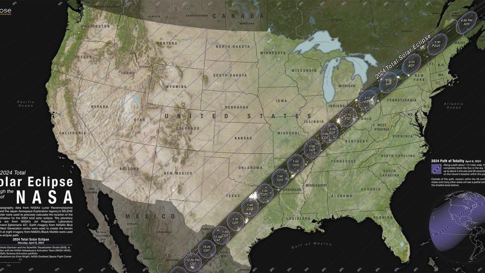 <div>Path of solar eclipse | NASA</div>