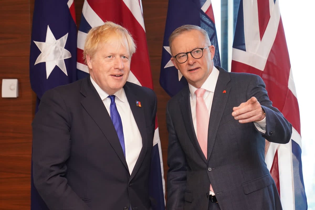 Australian PM ‘concerned’ about delays to UK trade deal following Truss exit (Stefan Rousseau/PA) (PA Wire)