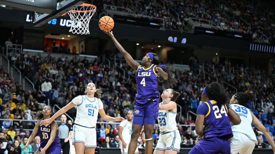 LSU will take on Iowa in the Elite Eight - a rematch of last year's national championship game. - Greg Fiume/NCAA Photos/Getty Images