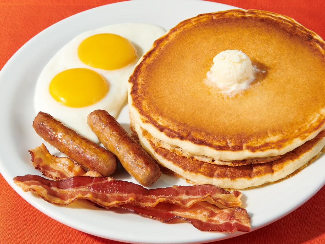 On Friday, Nov. 10, from 5 a.m. to noon local time, Denny's will give those with a valid military ID or a DD 214 (a document showing a release from active duty) a free Grand Slam breakfast.