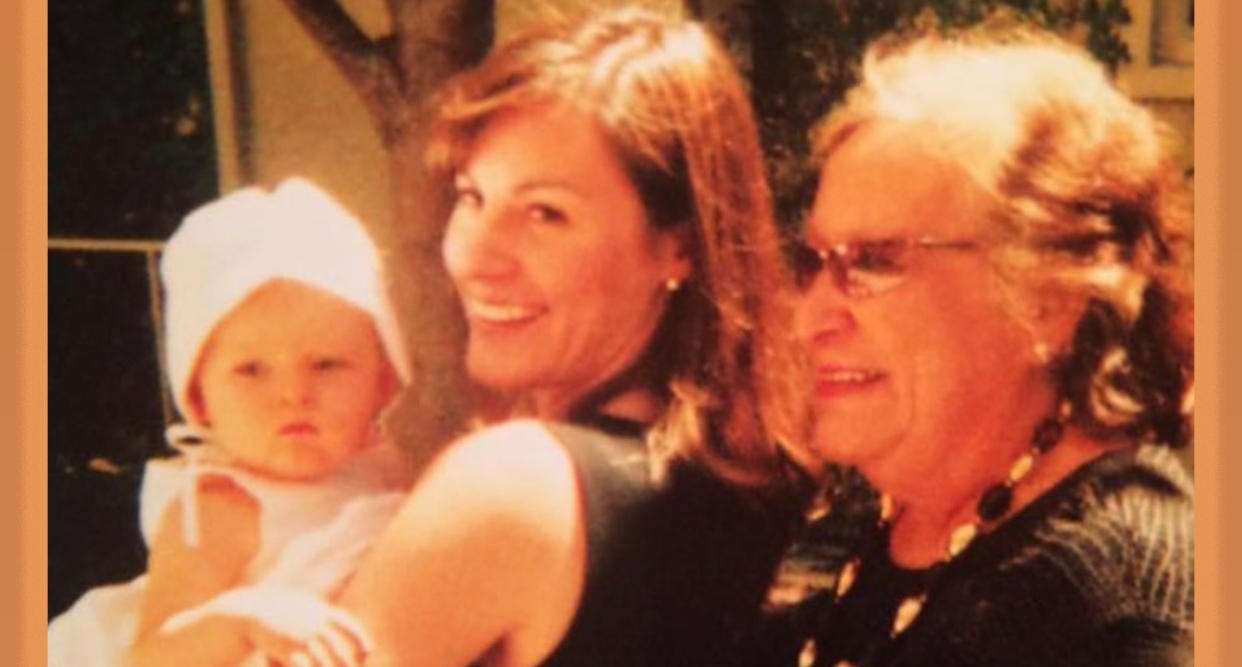 Laura Clark (center) with one of her children and her mom. Clark is half Muscogee (Creek) and Cherokee from her mother’s side of the family. (Photo courtesy of Laura Clark)