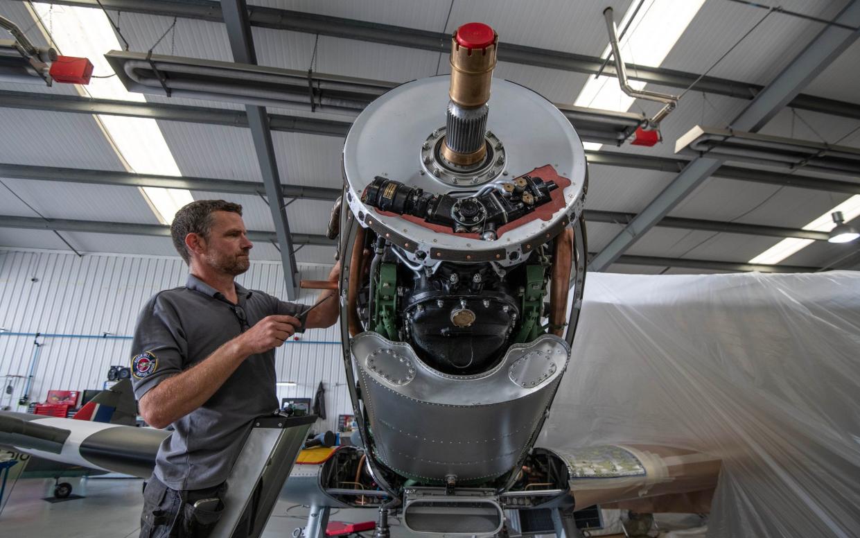 spitfire restoration biggin hill